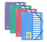 Trieur standard Oxford 2nd life a4 12 positions couverture polypro assorti