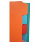 Trieur standard Oxford a4 8 positions couverture polypro assorti