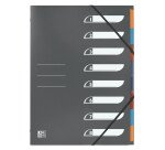 Trieur standard Oxford a4 8 positions couverture polypro assorti