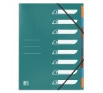 Trieur standard Oxford a4 8 positions couverture polypro assorti