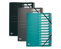 Trieur standard Oxford a4 12 positions couverture polypro assorti