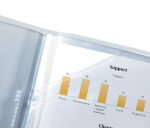 Protège-documents Oxford Polyvision A4 200 vues / 100 pochettes couverture polypro translucide coloris assortis