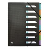 Trieur standard Oxford memphis a4 8 positions couverture polypro noir