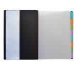 Trieur standard Oxford memphis a4 8 positions couverture polypro noir