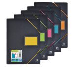 Protege-Docs Oxford Etudiant A4 100 Poch PP Elastique Assorti Pav