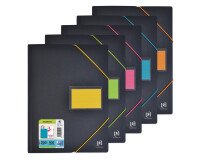 Protege-Docs Oxford Etudiant A4 100 Poch PP Elastique Assorti Pav
