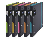 Classeur Oxford for student a4 dos30 rond 4anneaux  polypro opaque assorti