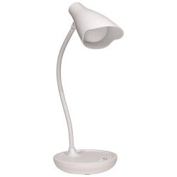 Lampe de bureau led Unilux Ukky blanc prise europe