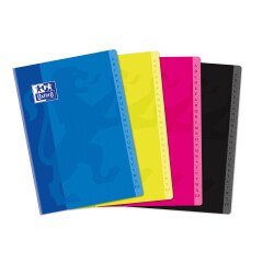 Répertoire Oxford color life a4 petits carreaux 5mm 96 pages agrafées couverture carte coloris assortis