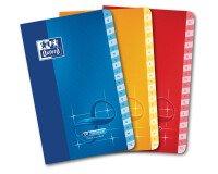 Répertoire Oxford infinium 9x14cm petits carreaux 5mm 96 pages agrafées couverture synthétique coloris assortis