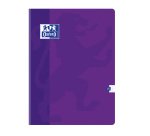 Cahier Oxford Color Life 24x32cm grands carreaux Seyès 192 pages brochées couverture carte coloris assortis