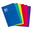 Carnet Oxford Color Life 11x17cm petits carreaux 5mm 96 pages agrafées couverture carte coloris assortis