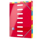 Trieur standard Oxford à double entrée Color Life A4 8 positions couverture carte coloris assortis