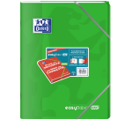 Cahier Easybook Oxford extra large agrafe 240x320 96pages seyes assorti