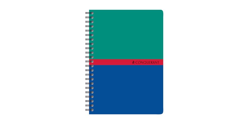 Carnet spirale Conquérant 10,5 x 14,8 cm 5 x 5 mm 100 pages