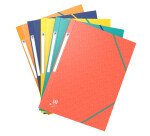 Chemise 3 rabats Oxford boston a4 avec élastique couverture carte coloris assortis