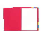 Trieur standard Oxford à double entrée Color Life A4 8 positions couverture carte coloris assortis