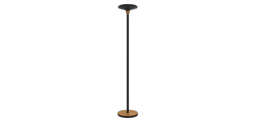 Lampadaire baly bamboo Unilux led prise europe noir