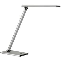 Lampe de bureau led Unilux terra gris métal / noir prise europe