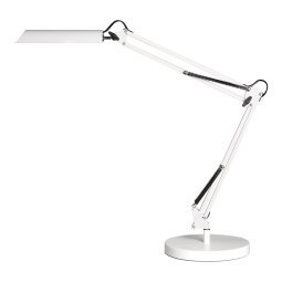 Lampe de bureau led Unilux swingo blanc prise europe