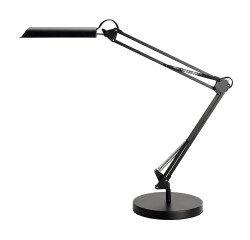 Lampe de bureau led Unilux swingo noir prise europe