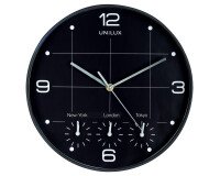 Pendule Unilux on time noir