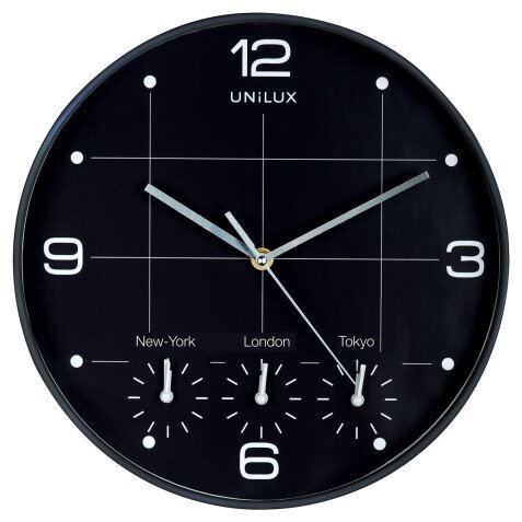 Pendule Unilux on time noir