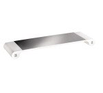 Support écran Unilux study gris métal/blanc