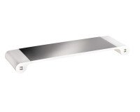 Support écran Unilux study gris métal/blanc