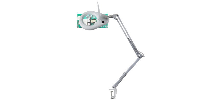 Loupe Led à pince Unilux zoom blanc prise Europe