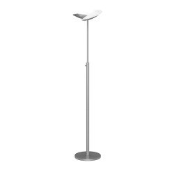 Lampadaire led Unilux zelux gris métal prise europe