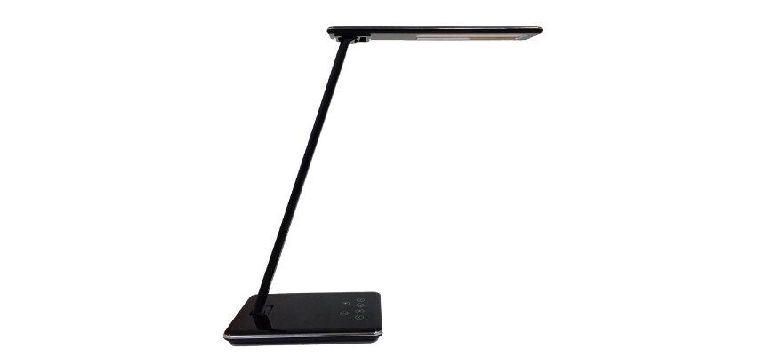 Lampe de bureau Led Unilux linka noir prise Europe
