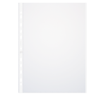 Pochettes perforées A4 avec bande colorée, PP, 0,09 m