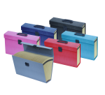 Trieur valisette extensible 16 positions en carton compact pellicule assorti