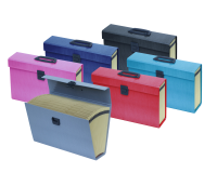 Trieur valisette extensible 16 positions en carton compact pellicule assorti