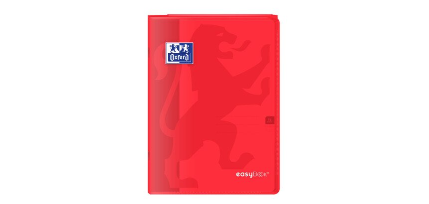 Cahier Oxford Easybook A4 grands carreaux Seyès 96 pages agrafées couverture polypro