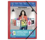 Chemise à élastique 3 rabats polypropylène personnalisable Oxford Polyvision 24 x 32 cm couleurs assorties