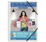 Chemise à élastique 3 rabats polypropylène personnalisable Oxford Polyvision 24 x 32 cm couleurs assorties