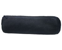 Fourre-tout rond Oxford cuir huile noir