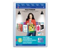 Protège-documents Oxford polyvision a4 120 vues / 60 pochettes couverture polypro traslucide incolore