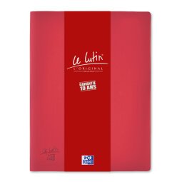 Protège-documents Oxford le lutin®  l'original a4 160 vues / 80 pochettes couverture pvc rouge