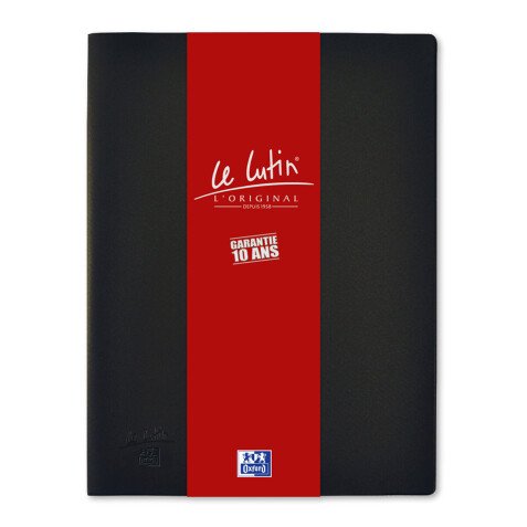 Protège-documents Oxford le lutin® l'original a4 20 vues / 10 pochettes couverture pvc noir