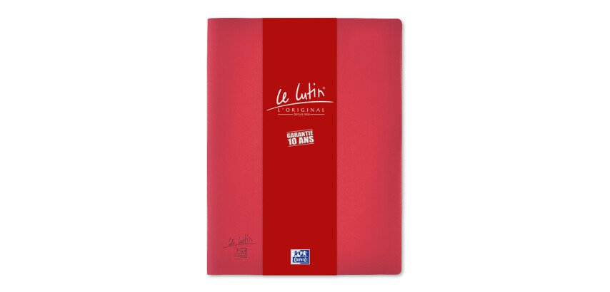 Protège-documents Oxford Le Lutin® L'Original A4 80 vues / 40 pochettes couverture PVC rouge