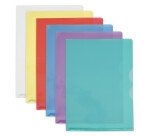 Boîte de 50 Pochettes-coin Oxford Fard'Or A4 PVC lisse épaisseur 14/100ème coloris assortis
