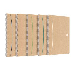 Cahier Oxford touareg integrale 210x297 180pages recycle ligne 7mm assorti