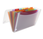 Trieur extensible Oxford tahiti a4 12positions polypro translucide 8/10ème incolore