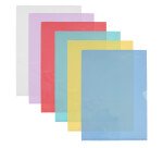 Boîte de 50 pochettes-coin Oxford fard'liss a4 pvc lisse épaisseur 20/100ème coloris assortis