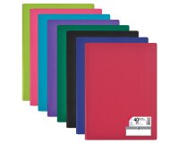Protège-documents Oxford Memphis A4 80 vues / 40 pochettes couverture polypro coloris assortis 8 couleurs