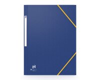 Chemise 3 rabats Oxford boston a4 avec élastique couverture carte bleu