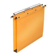 Boite de 10 dossier suspendu tiroir Elba pp ultimate a4 fond 30mm capacité 350 feuilles couverture polypro jaune